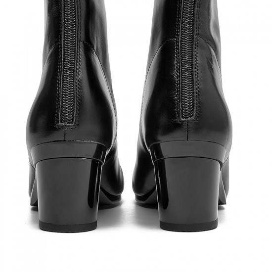 BABALA 2025 New Style Convertible Heels to Flats Shoes Heels Calf Leather Cowhide Ankle Boots Customized Heels to Flat Shoes