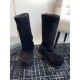 Wholesale Custom Hot Pink Big Toe Long Boots Winter Warm Genuine Leather Thin Heel Large Size Women Knee High Boots