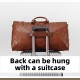 Hot Selling Large Capacity Vegetable Tanned Leather Travel Bag Business Leisure Genuine Leather Travel Bag Retro Fitness Bag