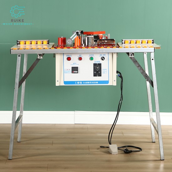 WANJIA Woodworking Machinery Small Home Decoration Curve Portable Paintless Board Edging Machine