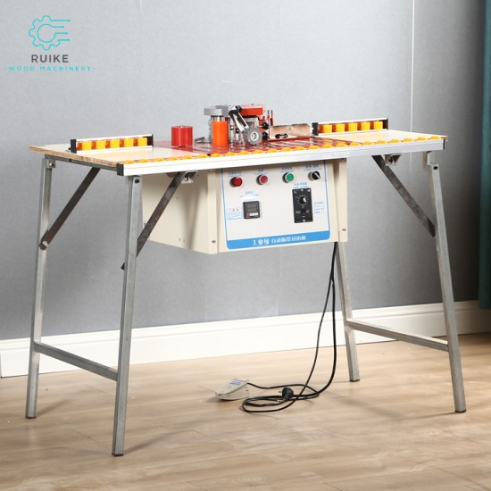 WANJIA Woodworking Machinery Small Home Decoration Curve Portable Paintless Board Edging Machine