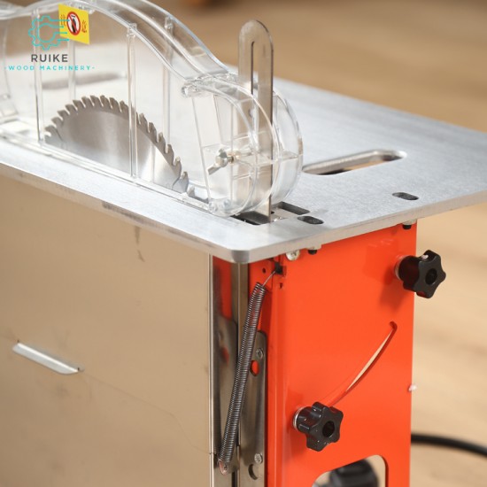 WANJIA Portable Small Table Saw Manual Single Saw Head Brush Wood Cutting Machine Multi-Function Horizontal Small Table Saw