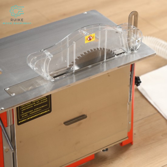 WANJIA Portable Small Table Saw Manual Single Saw Head Brush Wood Cutting Machine Multi-Function Horizontal Small Table Saw