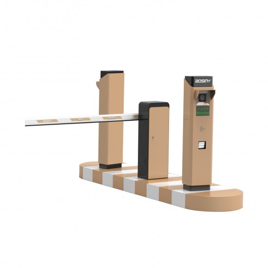 Bosiny Automatic Parking Barrier Gate Commercial Centre Trackless-Folding Road Boom Steel Traffic Barrier Roadway Application