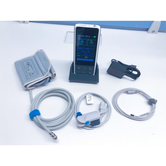 New Upgrade 3.5 Inch Color SPO2 NIBP TEMP Clinic Hospital Home Use Vital Signs Mini Portable Monitoring Handheld Patient Monitor