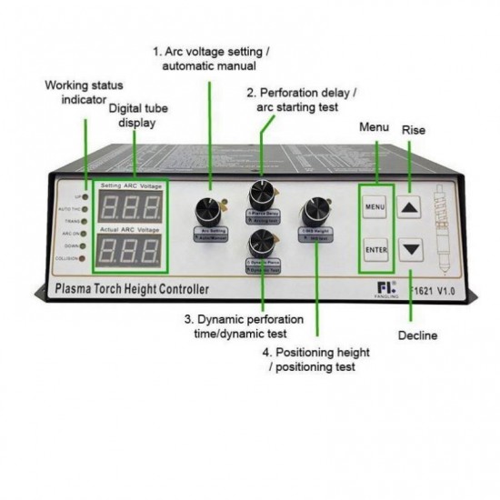 ANDUUK CNC Plasma Cutters Provided Stepper Motor CN JIA HP-105 Heavth HP105 Cheap Plasma Torch Height Controller