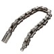 BOCAI 925 Sterling Silver Men's Fine Chain & Link Bracelet Simple European American Hip Hop Style for Gift or Party