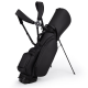 Lightweight Waterproof Golf Stand Bag for Men and Women Frosted PU Leather in Black White 3 Colors Available Zipper Closure