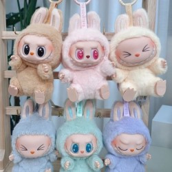 Original Pop Mart Labubu Exciting Macaron Have a Seat Kawaii Trendy Play Blind Box Figure Labubu V2 Plush Keychain