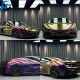 High Glossy PET TPU Cast Self-Healing Self-Repair Car Sticker Magic Colored Purple Unicorn Vinyl Wrap Film Chameleon Celestial