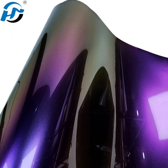 High Glossy PET TPU Cast Self-Healing Self-Repair Car Sticker Magic Colored Purple Unicorn Vinyl Wrap Film Chameleon Celestial