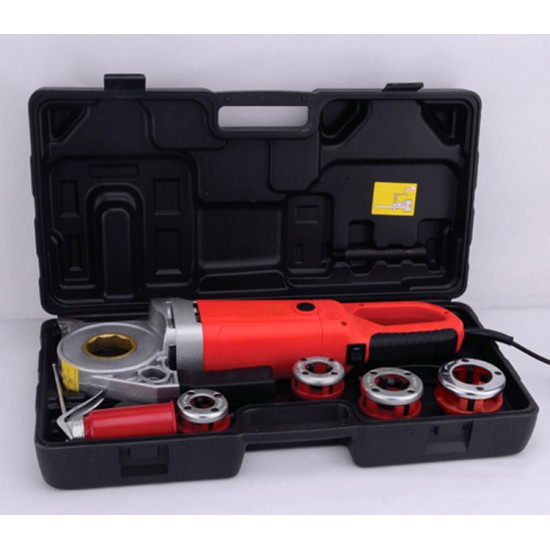 Threading machine power pipe electric ratchet Four pipe threader machine dies 2000W electric portable pipe threader