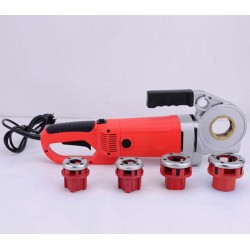 Threading machine power pipe electric ratchet Four pipe threader machine dies 2000W electric portable pipe threader