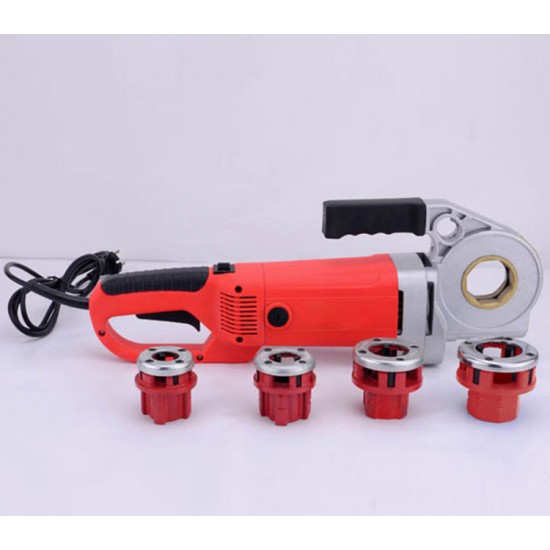 Threading machine power pipe electric ratchet Four pipe threader machine dies 2000W electric portable pipe threader