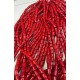 Natural Red Coral Beads for DIY Jewelry Making Bulk Dyed Column Coral Beads length 14-18mm