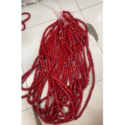 Natural Red Coral Beads for DIY Jewelry Making Bulk Dyed Column Coral Beads length 14-18mm