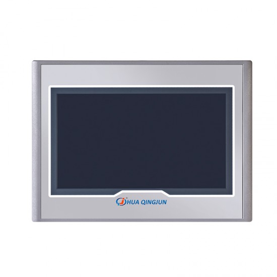 Huaqingjun 7 Inch HMI PLC All-in-one Ethernet RS485 232 48MR 24IO Relay Output Ladder Diagram Controller for Automation