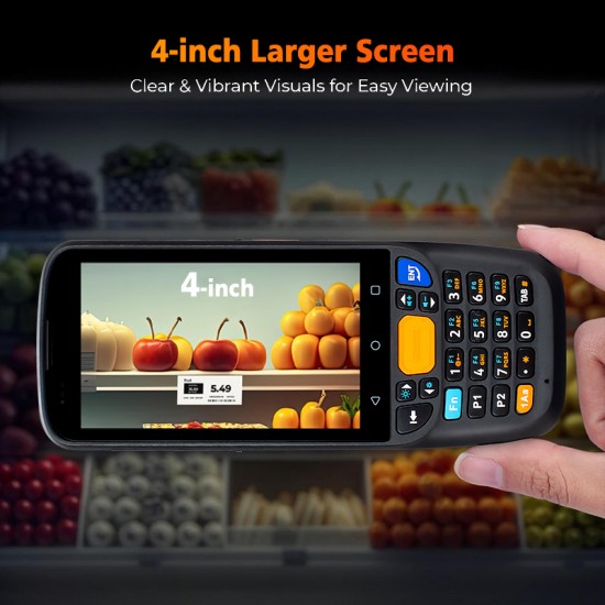 Megapixel Scanner 8core IP67 Google PLAY PDA Handheld Terminal 4+64G 2D/QR Data Collector with WIFI4G Bluet For Logistic GMS 405