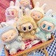Labubu Second Generation Doll Mart Monster Have a Seat Keychain Party Series Labubus Macaron Original Plush Toys Blind Box