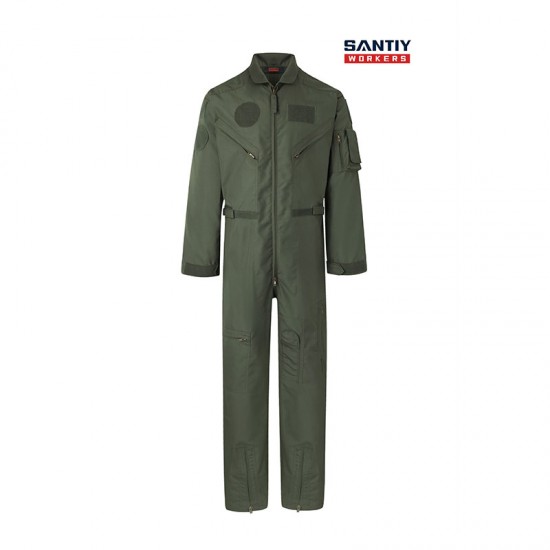 Flame-Retardant Coverall Flight Suit Fr Hi Vis Coverall Work Clothes Safety Work Clothes with Convenient Zippers