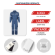 Flame-Retardant Coverall Flight Suit Fr Hi Vis Coverall Work Clothes Safety Work Clothes with Convenient Zippers
