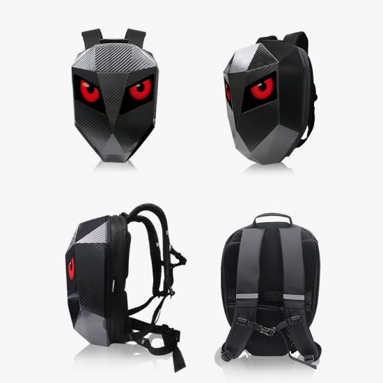 Riding Led Backpack Model: Iron Man(carbon Fiber) Big Size 36*18*48cm Helmet Backpack Durable High Quality Travel&riding Bag