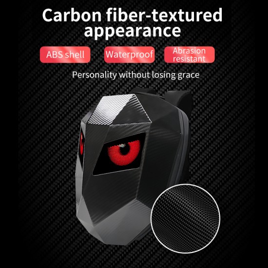 Riding Led Backpack Model: Iron Man(carbon Fiber) Big Size 36*18*48cm Helmet Backpack Durable High Quality Travel&riding Bag