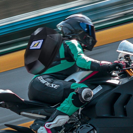 Riding Led Backpack Model: Iron Man(carbon Fiber) Big Size 36*18*48cm Helmet Backpack Durable High Quality Travel&riding Bag