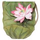 Pure handmade leather carved lotus shoulder bag with top layer vegetable tanned leather bag for women