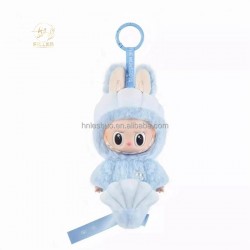 Original Labubu Series Mermaid Vinyl Model Kawaii PVC Plush Doll Toys Limited Singapore Merlion Pendant Keychain Birthday Gifts