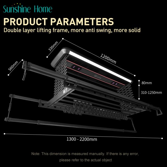 Electric Clothes Dryer Foldable Aluminum Metal Rack for Indoor Balcony Wall Stylish Folding Design for Household Use Bathroom