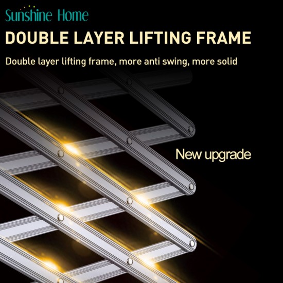 Electric Clothes Dryer Foldable Aluminum Metal Rack for Indoor Balcony Wall Stylish Folding Design for Household Use Bathroom