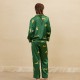 2024 New Butterfly Embroidered Satin Pajamas Suit Leopard Printed Long Sleeve Trousers Mulberry Silk Two-Piece Home Clothes