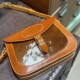 Vintage Casual Stylish Women's Genuine Leather Saddle Crossbody Shoulder Messenger Bag with Button Decoration