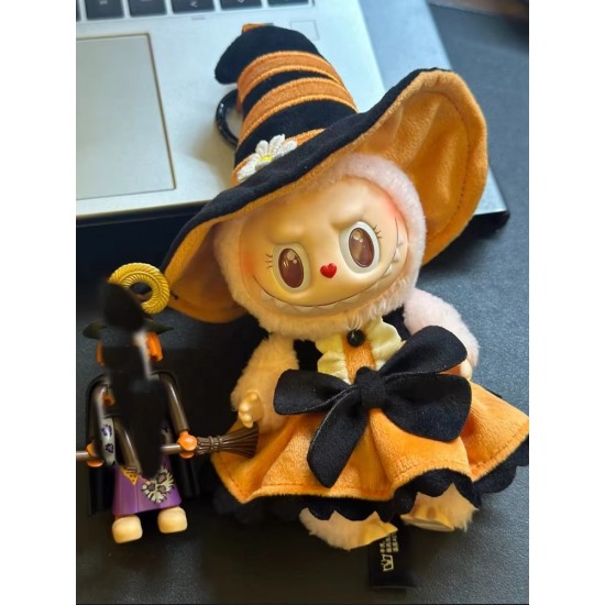 New in Stock Genuine Mokoko Vinyl Pendent Happy Halloween Party Series Magic of Pumpkin Doll Keychain Kawaii Toys Birthday Gift