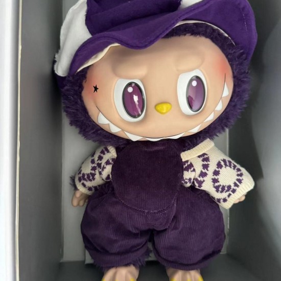 Hot-Selling 40cm Labub Milan Fashion Week Series Purple Monster Big PVC Doll Home Decoration Plush Gift Surprise Blind Boxes