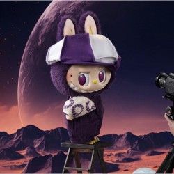 Hot-Selling 40cm Labub Milan Fashion Week Series Purple Monster Big PVC Doll Home Decoration Plush Gift Surprise Blind Boxes