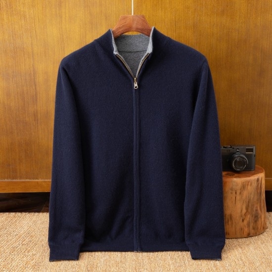 Men's Double-sided Wearable Cashmere Sweater Casual Thickened Cashmere Sweater