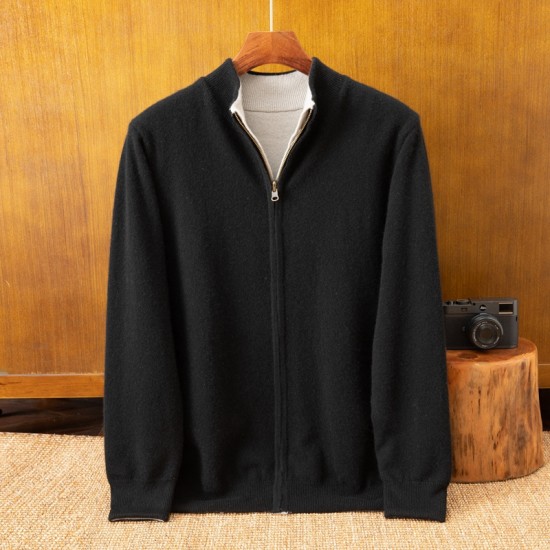 Men's Double-sided Wearable Cashmere Sweater Casual Thickened Cashmere Sweater