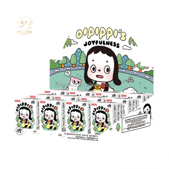 Genuine Pop Mart OIPIPPI Little Fun Joyfulness Series PVC Figure Cute Blind Box Toy for Desktop Ornament Japan