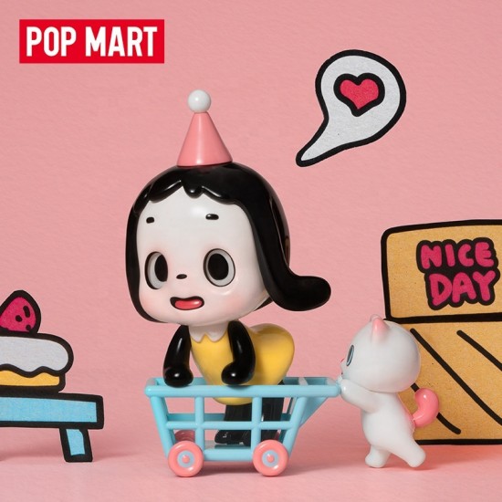 Genuine Pop Mart OIPIPPI Little Fun Joyfulness Series PVC Figure Cute Blind Box Toy for Desktop Ornament Japan
