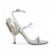 3D Flowers Elegant Wedding Sexy Adjustable Ankle Strap with Buckle Sculpted Heel Roserouche 100 Embellished Leather Sandals