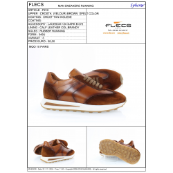 Made In Italy FLECS Brand All Seasons High Quality Cushioned Lace Up Walking Style Sneakers Running Shoes