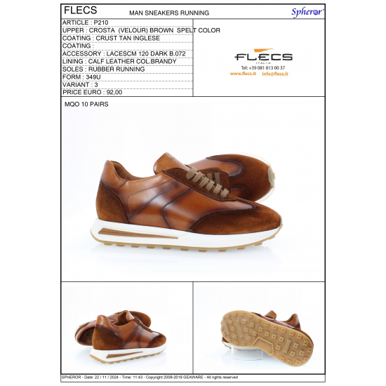 Made In Italy FLECS Brand All Seasons High Quality Cushioned Lace Up Walking Style Sneakers Running Shoes