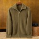 Knitwear Manufacturer Custom Sweater Cardigan 100% Cashmere Winter All-cashmere Jacket with Thick Zipper Is Loose and Casual