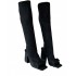Handmade Women's Winter Over-the-Knee Leather Boots with High Heel VER Shoes-Genuine Leather Waterproof Feature