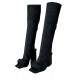 Handmade Women's Winter Over-the-Knee Leather Boots with High Heel VER Shoes-Genuine Leather Waterproof Feature