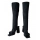 Handmade Women's Winter Over-the-Knee Leather Boots with High Heel VER Shoes-Genuine Leather Waterproof Feature