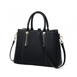 2025 Spring Season Women's Genuine Cowhide Leather Handbag Large Capacity Shoulder Tote Bag with Custom Logo Polyester Lining