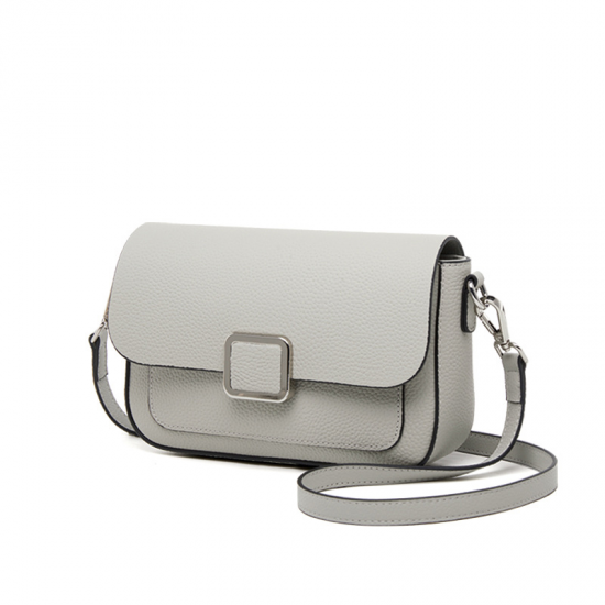 2025 New Fashion Style Women's Genuine Cowhide Leather Crossbody Bag Lychee Pattern Elegant First Layer High-End Shoulder Bag